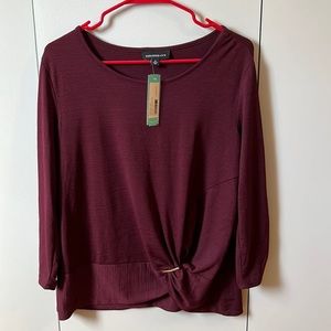 3 quarter length sleeve, lightweight top